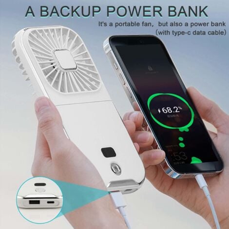 Portable Fan, Mini Portable Fan, Hand Held Fan, Small Personal Fan, Quiet USB Fan