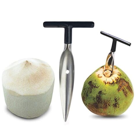 Coconut Opener Stainless Steel Opening Tool for Fresh Green Young Coconut Water (1/5)