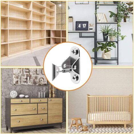 Furniture Anti-Tip Kit For Large Heavy Objects - Heavy Duty Furniture Anchor - S