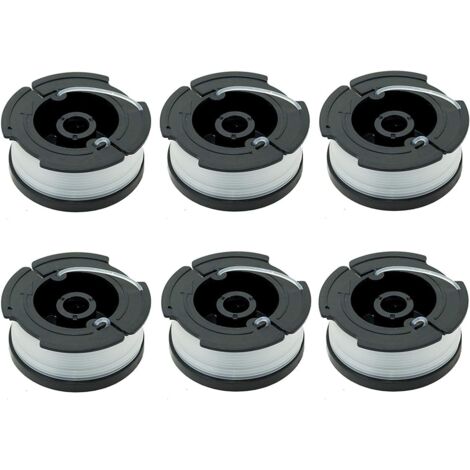 Pack of 6 A6481 A6485 Spools for Black Decker Lawnmowers (1/5)