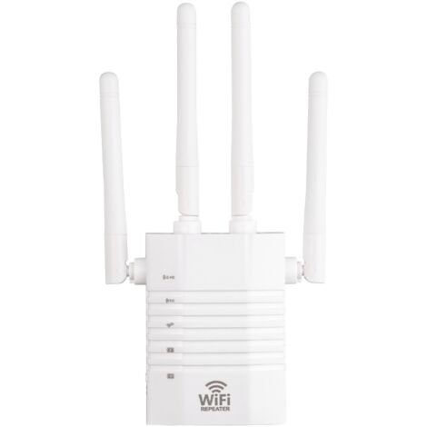 Wireless Network Signal Amplifier, 1200Mbps Transmission, 4 External ...