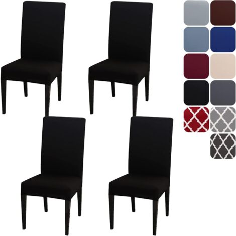 Stretch Chair Covers Set of 4, Universal Removable Modern Durable Dining Room Chair Protector Cover (1/5)