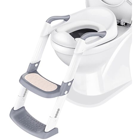Children's toilet slow down with folding ladder, PU material, 59 x 35 x 12 cm, multi-color
