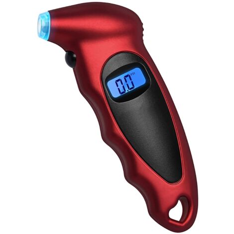 Digital pressure gauge, LCD, red (1/5)