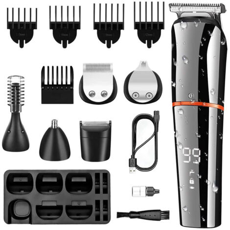 6 in 1 Scissors and Razor, Ceramic Blades, Waterproof, Black
