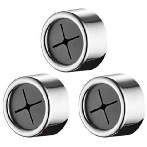 Set of 3 towel hooks, stainless steel/ABS/PVC, adhesive, silver (1/5)
