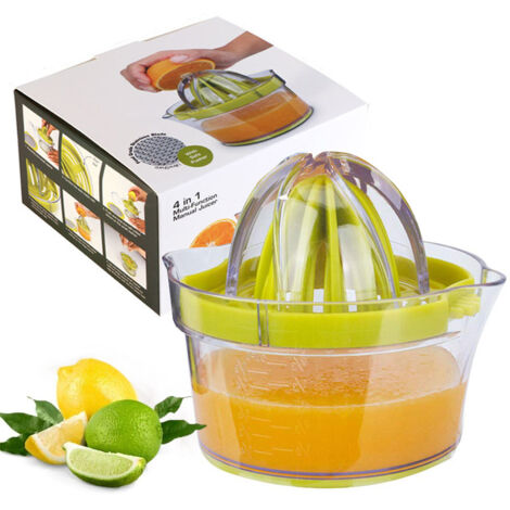 Citrus press, BOMSTOM, 400ml, 2 removable cones, dishwasher safe, green (1/5)