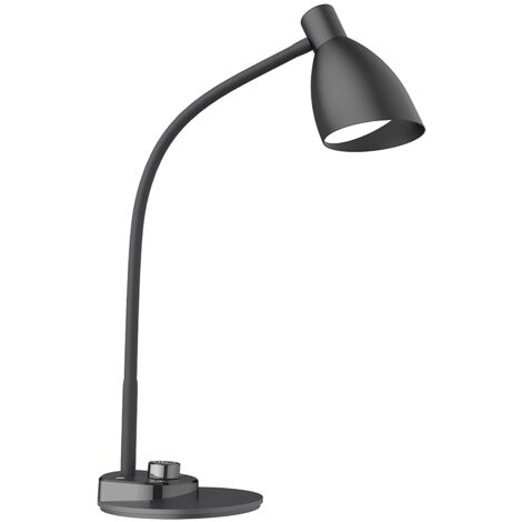LED Desk Lamp, Off Timer, 3 Lighting Levels, Adjustable Arm, Black (1/5)