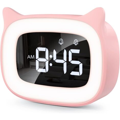 Alarm Clock, LED Night Lights Bedroom Clocks Sleep Alarm Clock, Snooze Alarm Clock