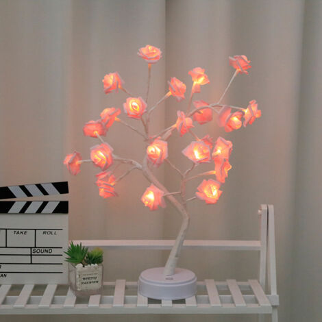 Tree Lights Rose Flower Christmas Bonsai Lamp (1/4)