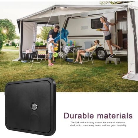 RV Cable Hatch,Replacement Parts RV Waterproof Access Panel Accessories - Lock for Converting Camper Trailer, Checkpoint, Yacht, etc