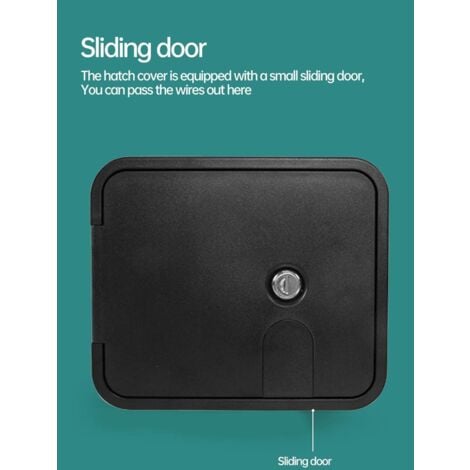 RV Cable Hatch,Replacement Parts RV Waterproof Access Panel Accessories - Lock for Converting Camper Trailer, Checkpoint, Yacht, etc