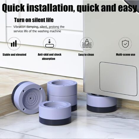 Anti Vibration Washing Machine Mat, Washing Machine Foot, For Non-Slip Rubber  Anti-Walk Foot Pads(4pcs)