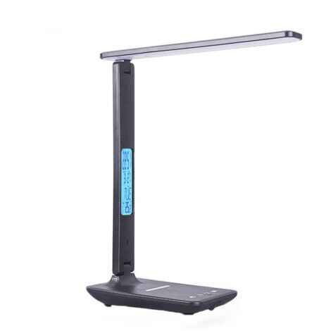 Desk lamp, wireless charger, 10 W, black (1/5)