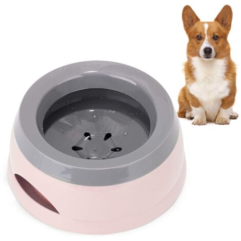 Dog Travel Water Bowl, 750ml Dog Water Bowl, No Drip Dog Water Fountain, No Spill Cat Bowl, Plastic Detachable Portable Travel Bowl Dispenser, Pink