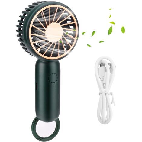 Mini Portable Fan,Hand Held Fan,Personal USB Desk Fan Pocket Fan (Green) (1/5)