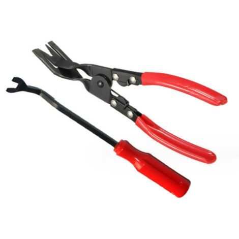 Car Door Removal Pliers, A Set of 2 Plastic Rivet Buckle Pliers, Used to Remove Door Decoration Cover Clips (1/5)
