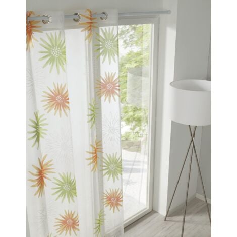 Curtain rod, retractable, installation without screws or drilling, diameter, length 55-90 cm, white