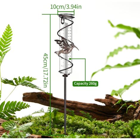 UBYNID 7-Inch Large Rain Gauge With Metal Stake – Best Rated Outdoor Weather Tool