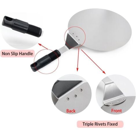 Pizza Peel,Round Cake Peel,Baking Tools with Handle