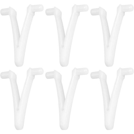 6pcs Swimming Pool Supply Butterfly v Clip for Swimming Pool Spa Brush Leaf Rake Leaf Skimmer Vacuum Head for Pool Cleaning