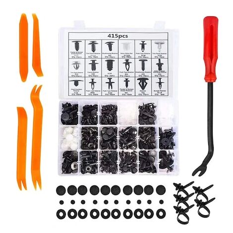 Car accessories, clips, car pins, universal, 415 units (1/4)