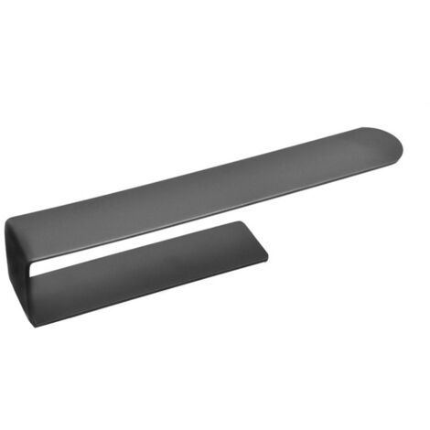 Towel rack, stainless steel, capacity 5 kg, 24.5 cm, matt black (1/5)