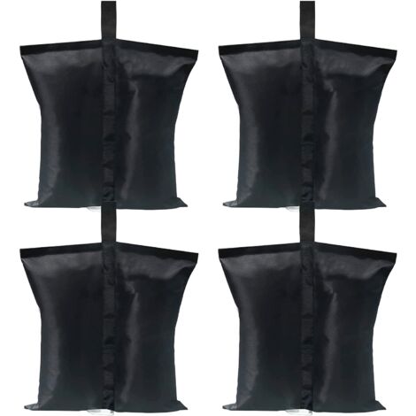 Set of 4 zandzakken for dressing, PVC, 7-9KG, black (1/5)