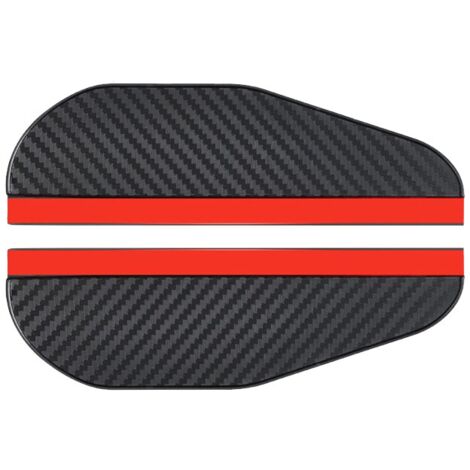 2pcs Car Side Mirror Rain Covers Plastic Black (1/5)