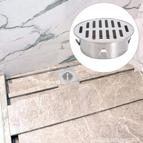 Stainless Steel Floor Drain Round Anti Clog Balcony Sink Removable Floor Drain for Outdoor Garden Drain
