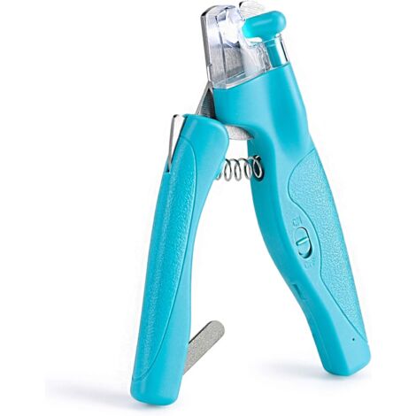 Pet Nail Clippers with LED Light for Cats, Dogs, Grooming Claws, Professional Safety Set with Fast Sensor Electric Nail Clippers and Nail File (White) (1/5)