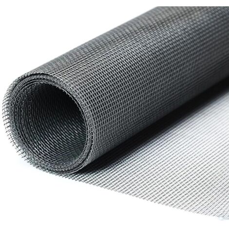 Mosquito Net Window 250cm x 120cm, Mosquito Net, Mosquito Net Roll, Can Be Cut to Any Size Anti-Insect for Door Window Bay Window - Grey