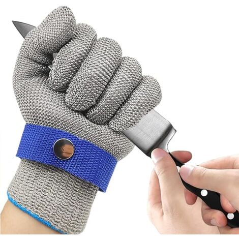 Cut Resistant Kitchen Gloves Level 9 Protection Work Gloves Oyster Gloves Kitchen Protection Glove for Fish Fillet, Meat Cutting, Mandolin, Oyster and Carving (L) (1/5)