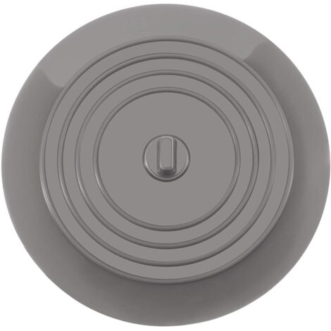 Silicone Bathtub Stoppers Sink Plug Kitchen Sink Stopper 15.3CM Diameter for Kitchens, Bathrooms and Laundry Rooms Universal Drain Plug (1 pcs, Gray) (1/5)