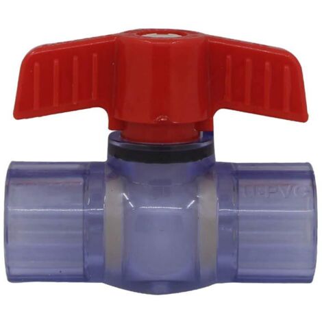 PVC ball valve 20 25 32 40 50 63mm glue-on valve ball valve ball valve swimming pool with sphere (Inner Diameter 25mm) (1/5)