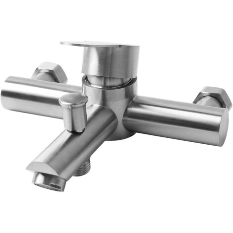 Bathtub faucet, bathtub faucet, single lever bathtub mixer, bathtub mixer with manual diverter, wall mounted faucet with shower outlet and bath faucet