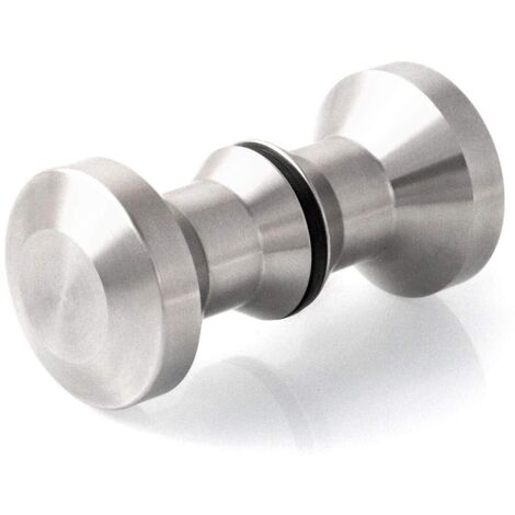 Pair Door Knob, Shower Door Handles for Bathroom, Kitchen, Home, Office, Hotel, Stainless Steel