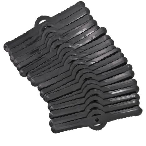 20pcs Plastic Brush Cutter Blades, 139mm Lawn Mower Razor Blades, Cordless Chainsaw Replacement Parts (Black) (1/5)