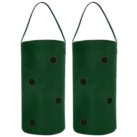 Pack Hanging Strawberry Grow Bags for Garden, 22 x 38 cm