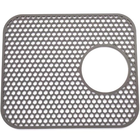 Silicone Sink Bottom Mat, Silicone Kitchen Sink Protector Mat Sink Mat to Protect, 34x29 cm, for Kitchen Floor Stainless Steel Porcelain Sink