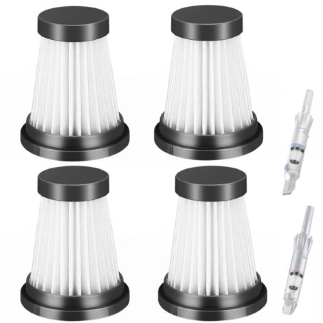 Pack Cordless Vacuum Cleaner Replacement HEPA Filters for Moosoo K12 K12 Pro K13, for Genius Invictus One 1.0 X7/2.0, for Foxnovo 13KPA Handheld Vacuum Filter Accessories (1/5)