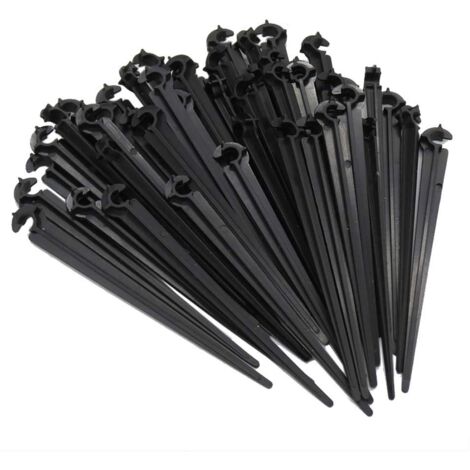 50pcs Hose Support Ground Fixing for C Stakes Fixed Rod Holder for Irrigation Hose and Garden Watering Hose (1/5)