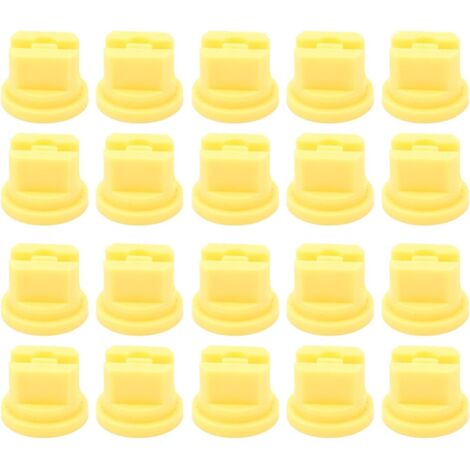 20 Pcs Flat Fan Spray Nozzles, Even Spray Distribution, 110 Degree Agricultural Sprayer Atomizing Nozzle for Spray Cleaning (1/5)