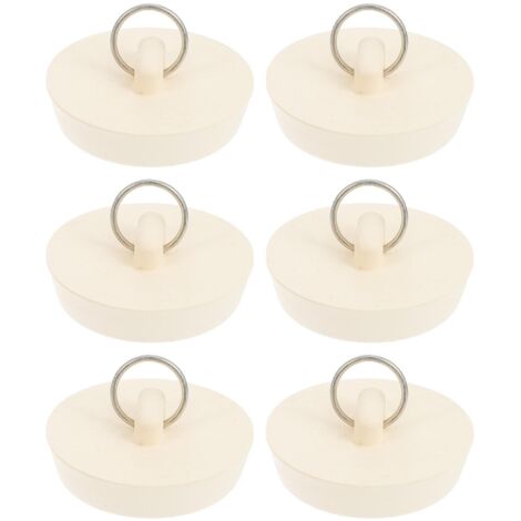 6 Pieces Rubber Sink Stopper Kitchen Sink Plug Sink Stopper Kitchen