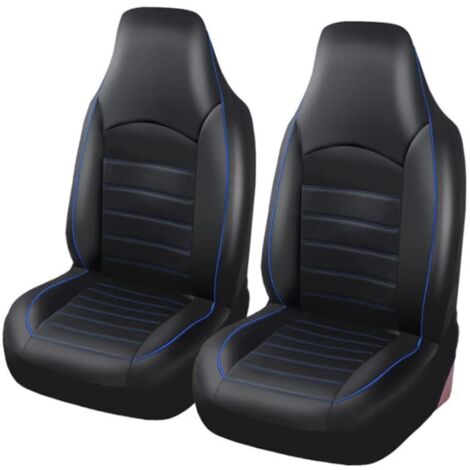 Classic Car Seat Covers Front Leatherette Universal Car Seat Covers Front Car Seat Cover Fits Most Cars, Trucks, SUVs or Vans, Blue