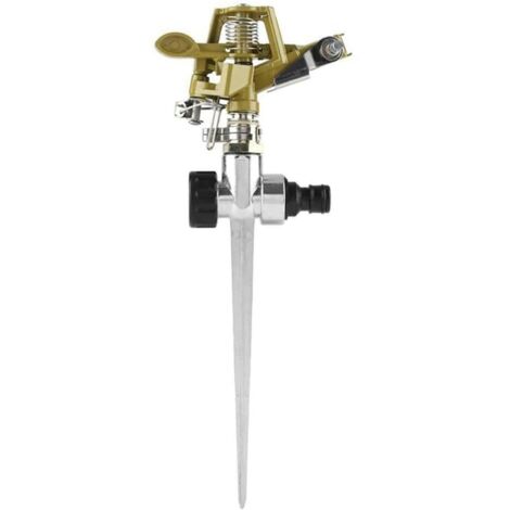 Impulse Garden Sprinkler, 360 Degree Heavy Duty Impact Lawn Sprinkler Irrigation Sprayer with Metal Spike for Watering Plants Flowers Vegetables (1/5)