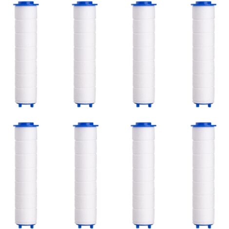 Shower Head Filter, 8 Pcs PP Cotton Shower Filter for Shower Head, Removable Anti-Limescale for Shower Head (80mm)