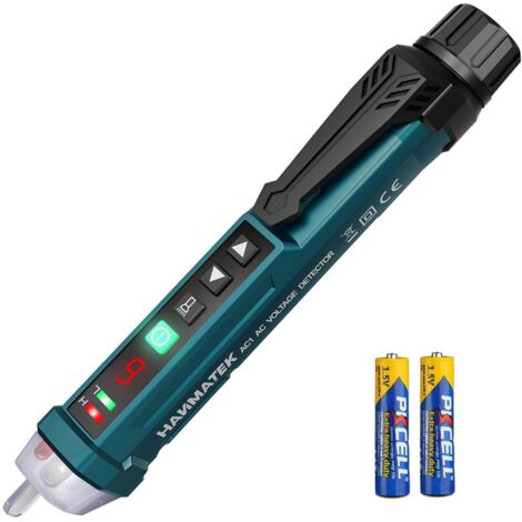 Non-Contact Voltage Detector, Adjustable Sensitivity/LCD Display/LED Flashlight/Dual Range 12V/48V-1000V (1/5)