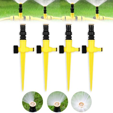 Pieces Garden Sprinkler, Garden Watering, 360 Degree Lawn Sprinkler, Rotating Sprinkler, Automatic Watering, Irrigation Sprayer for Lawns, Garden, Yard, Plants, Flowers (1/5)