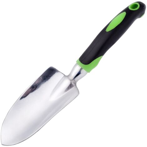 Garden Trowel, Soft Rubber Hand Shovel with Non-Slip Handle for Transplanting, Weeding, Moving and Smoothing, Digging and Planting (Green) (1/5)